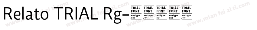 Relato TRIAL Rg字体转换